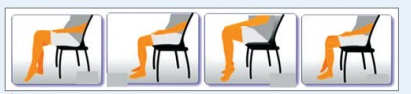 Bài tập khi ngồi cho người bị suy giản tĩnh mạch (Bài Tập 1)