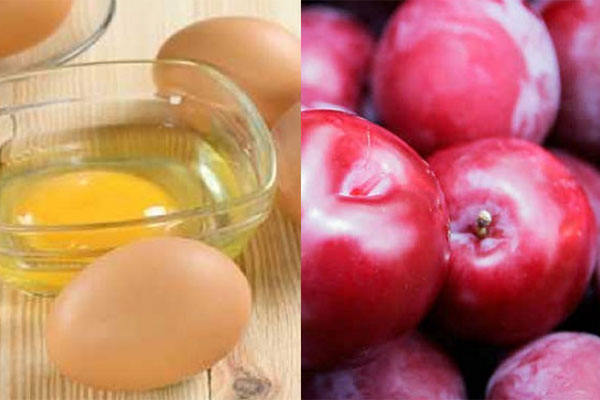 kết hợp hạt mận với trứng gà 