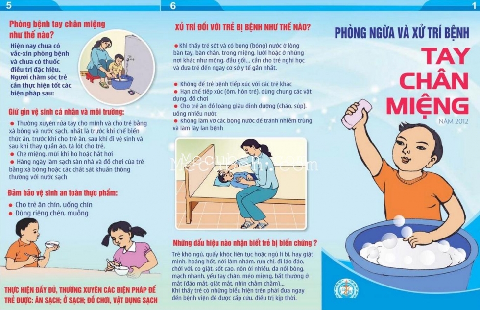 Phòng ngừa bệnh tay chân miệng
