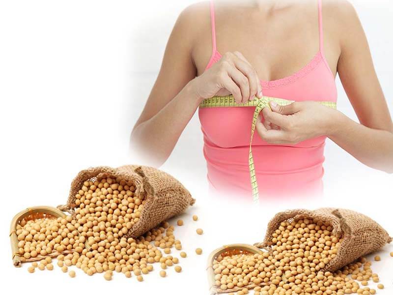 Mầm đậu nành có tác dụng tốt trong việc tăng kích thước vòng 1