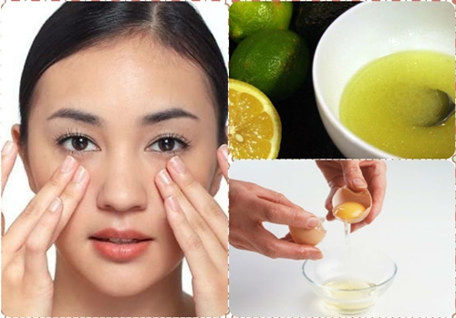 Mặt nạ kết hợp giữa lòng trắng trứng và chanh