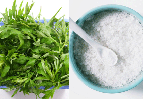 Chữa đau cổ vai gáy bằng rượu ngải cứu xao muối